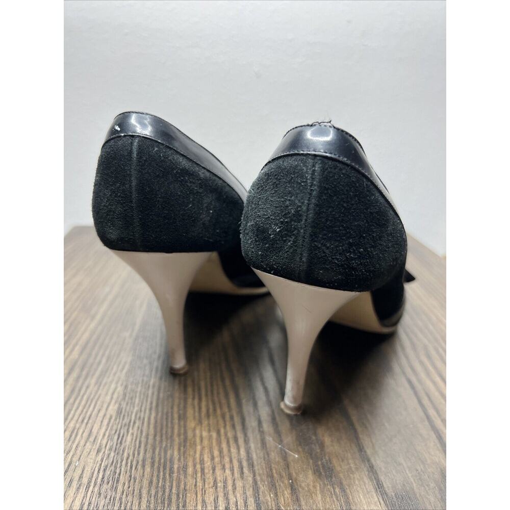 CHANEL COCO Chanel Classic 2 Tone Mary Jane Stilettos Heels Womens EU 37.5 7.5 - Picture 3 of 16